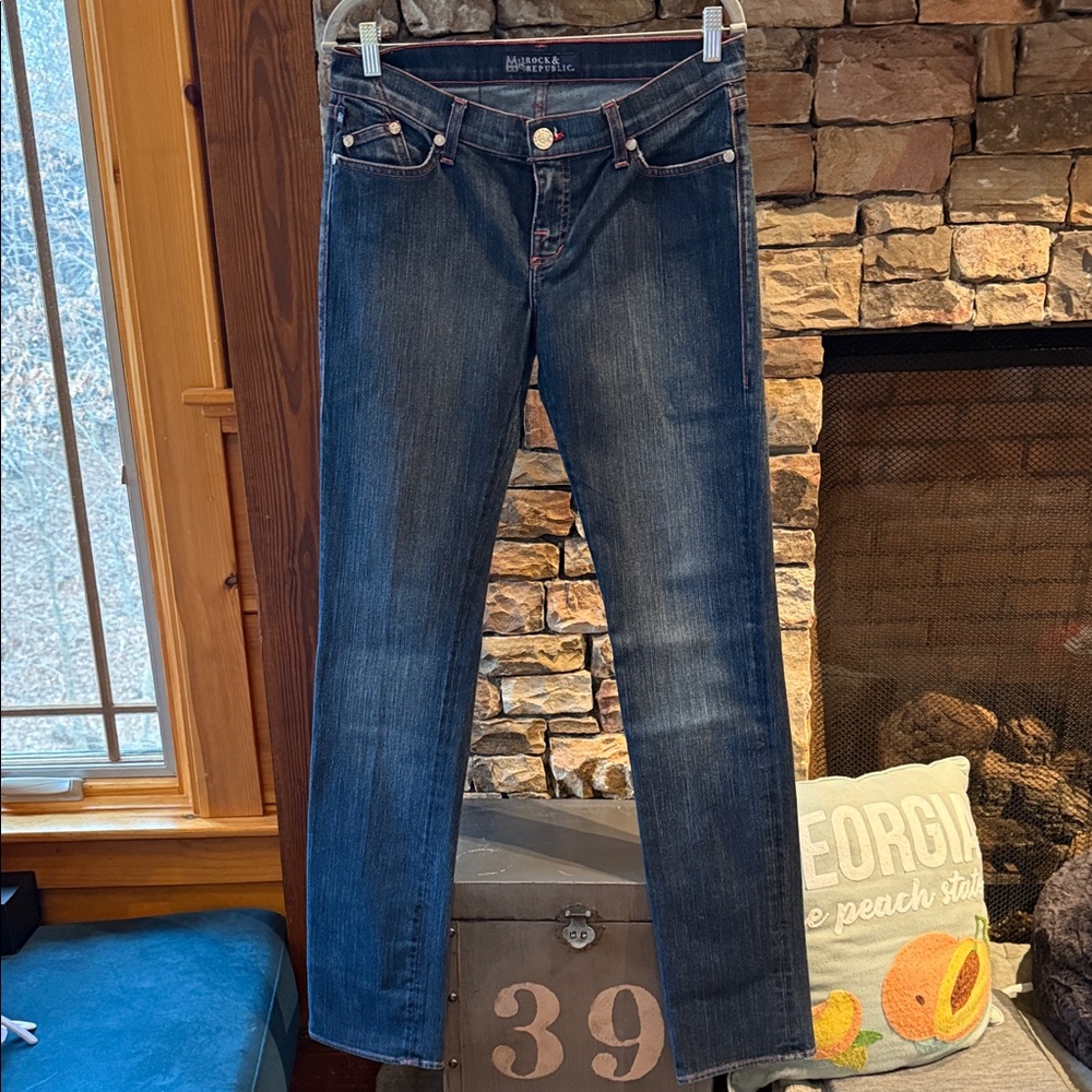 Rock & Republic -  Dark Indigo Straight Leg Jeans - New